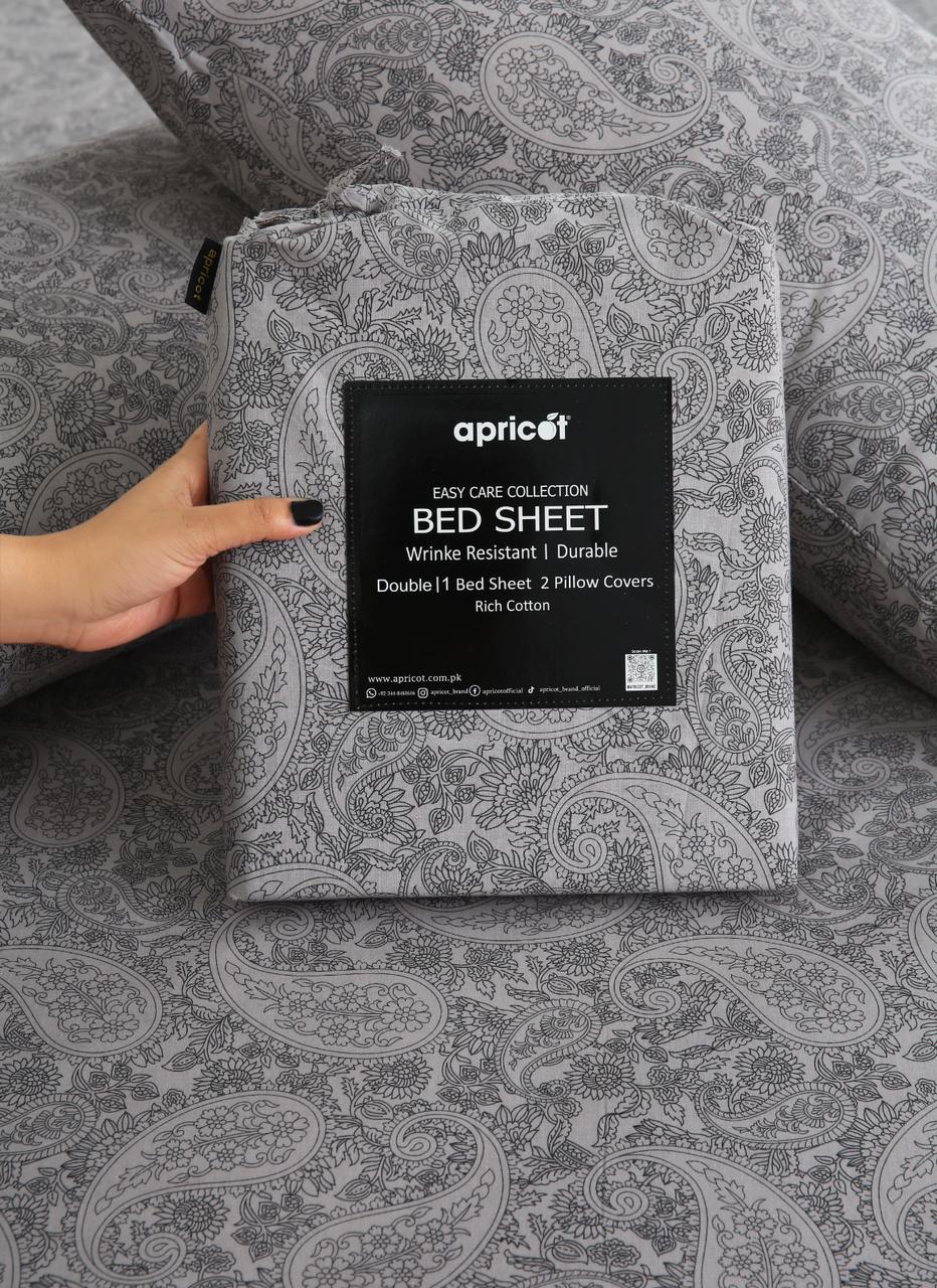 3 PCs Double Bed Sheet With Same Packing-Intricate floral - Image 9