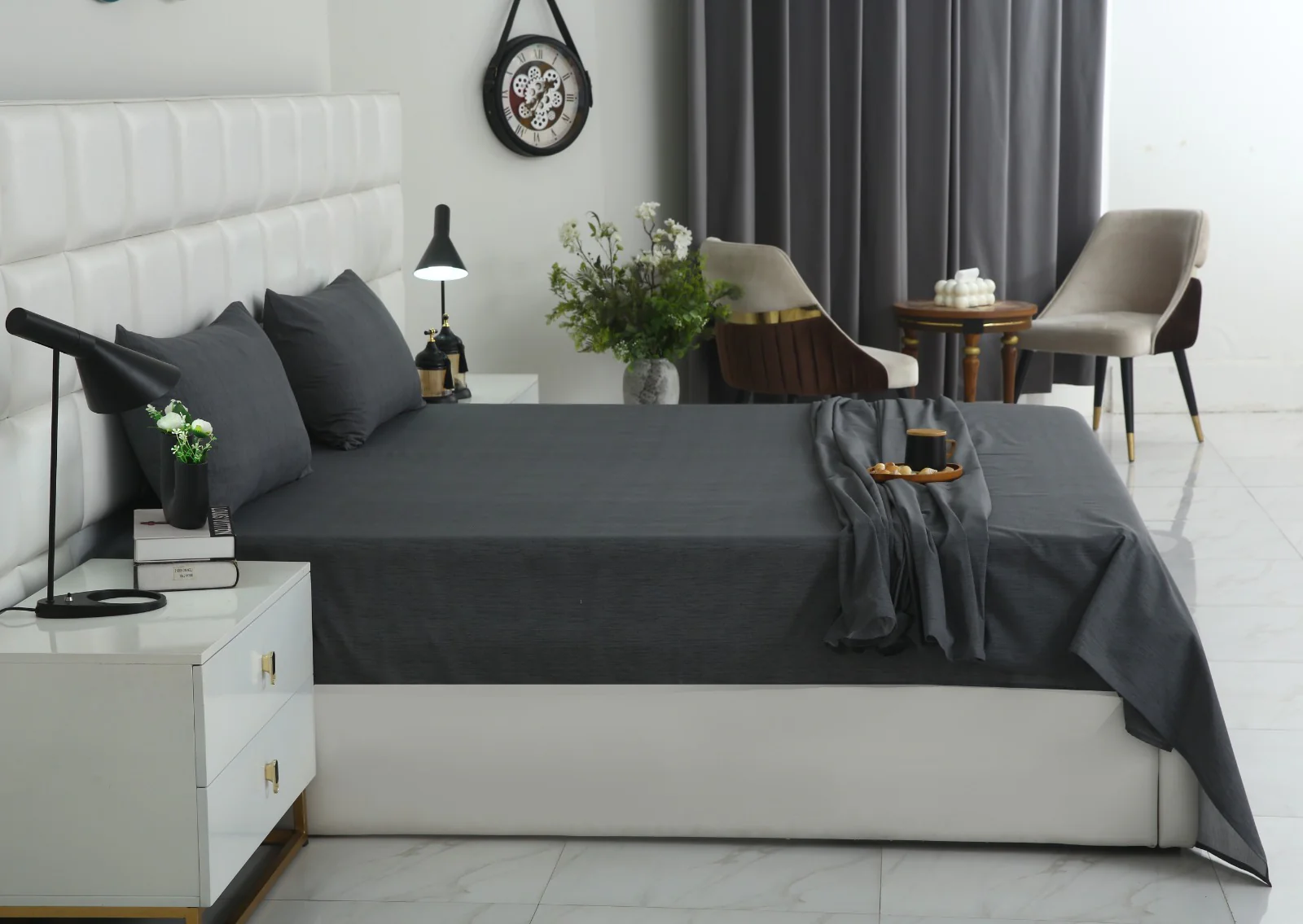3 PCs Double Bed Sheet With Same Packing- Moss Whisper - Image 5