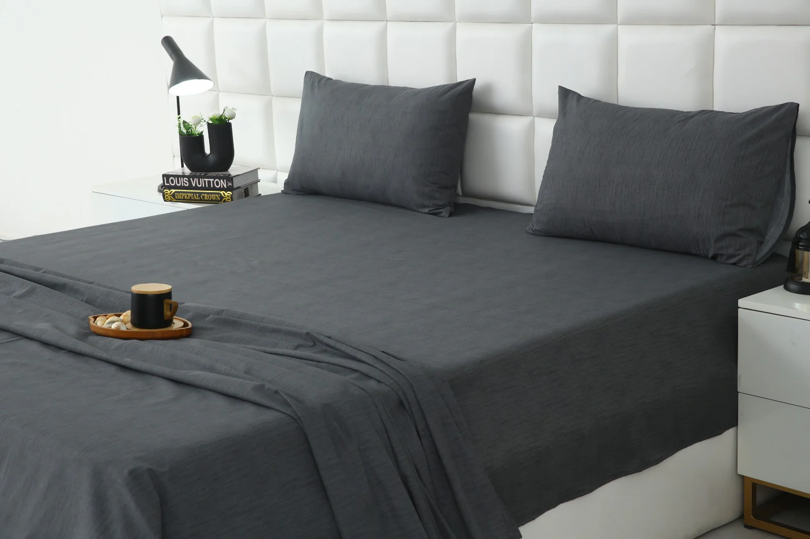 3 PCs Double Bed Sheet With Same Packing- Moss Whisper - Image 6