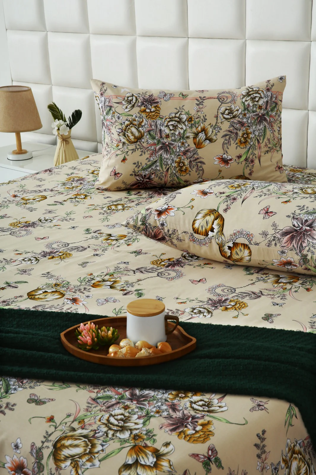 3 PCs Double Bed Sheet With Same Packing-Pastel Chanel - Image 6