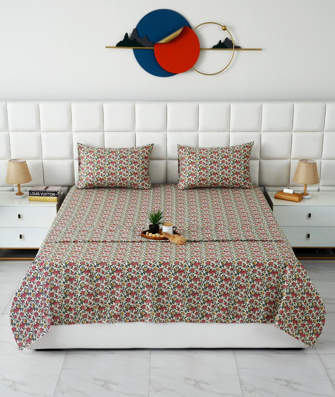 3 PCs Double Bed Sheet With Same Packing- Premium Vector - Image 3