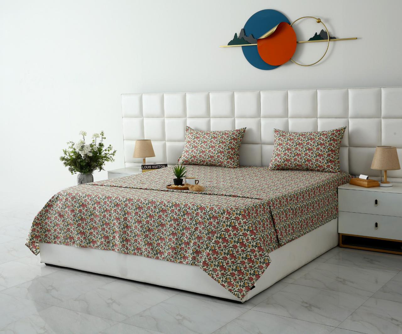 3 PCs Double Bed Sheet With Same Packing- Premium Vector - Image 4