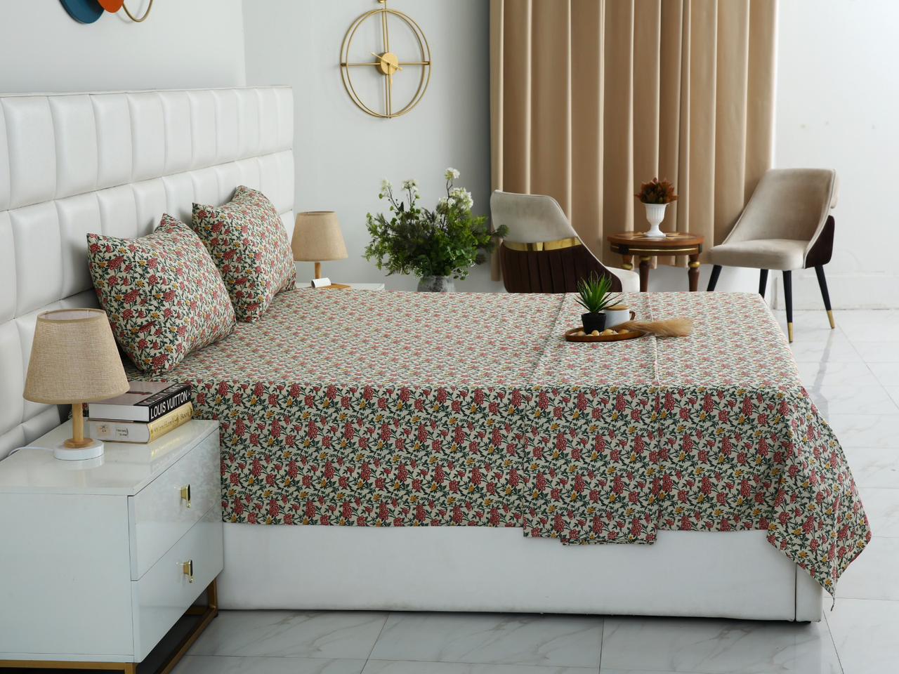 3 PCs Double Bed Sheet With Same Packing- Premium Vector - Image 5