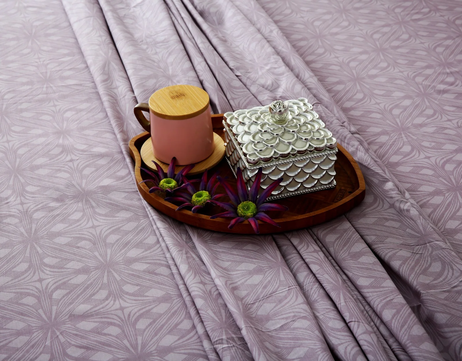 3 PCs Double Bed Sheet With Same Packing- Rosy Dreams - Image 9