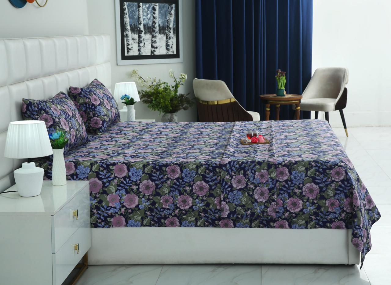 3 PCs Double Bed Sheet With Same Packing- Sensation - Image 4