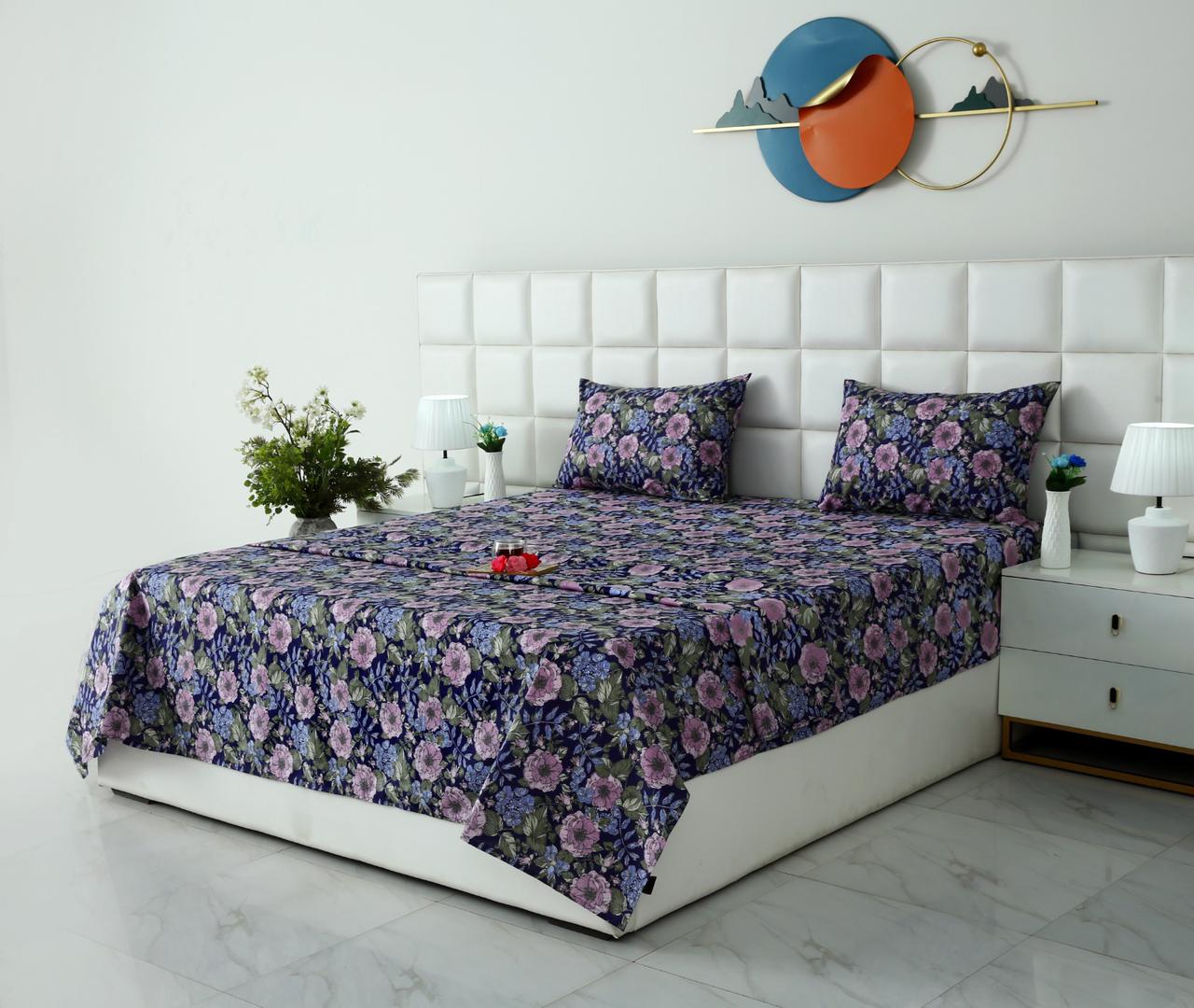 3 PCs Double Bed Sheet With Same Packing- Sensation - Image 5