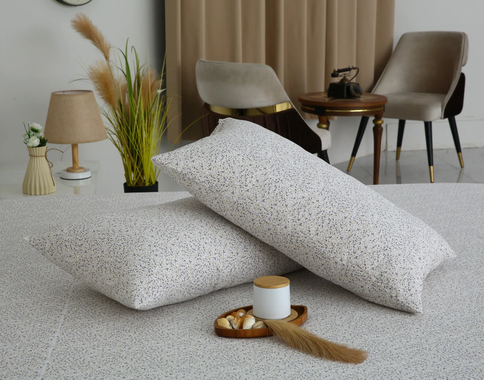 3 PCs Double Bed Sheet With Same Packing- Tiny Floret - Image 10