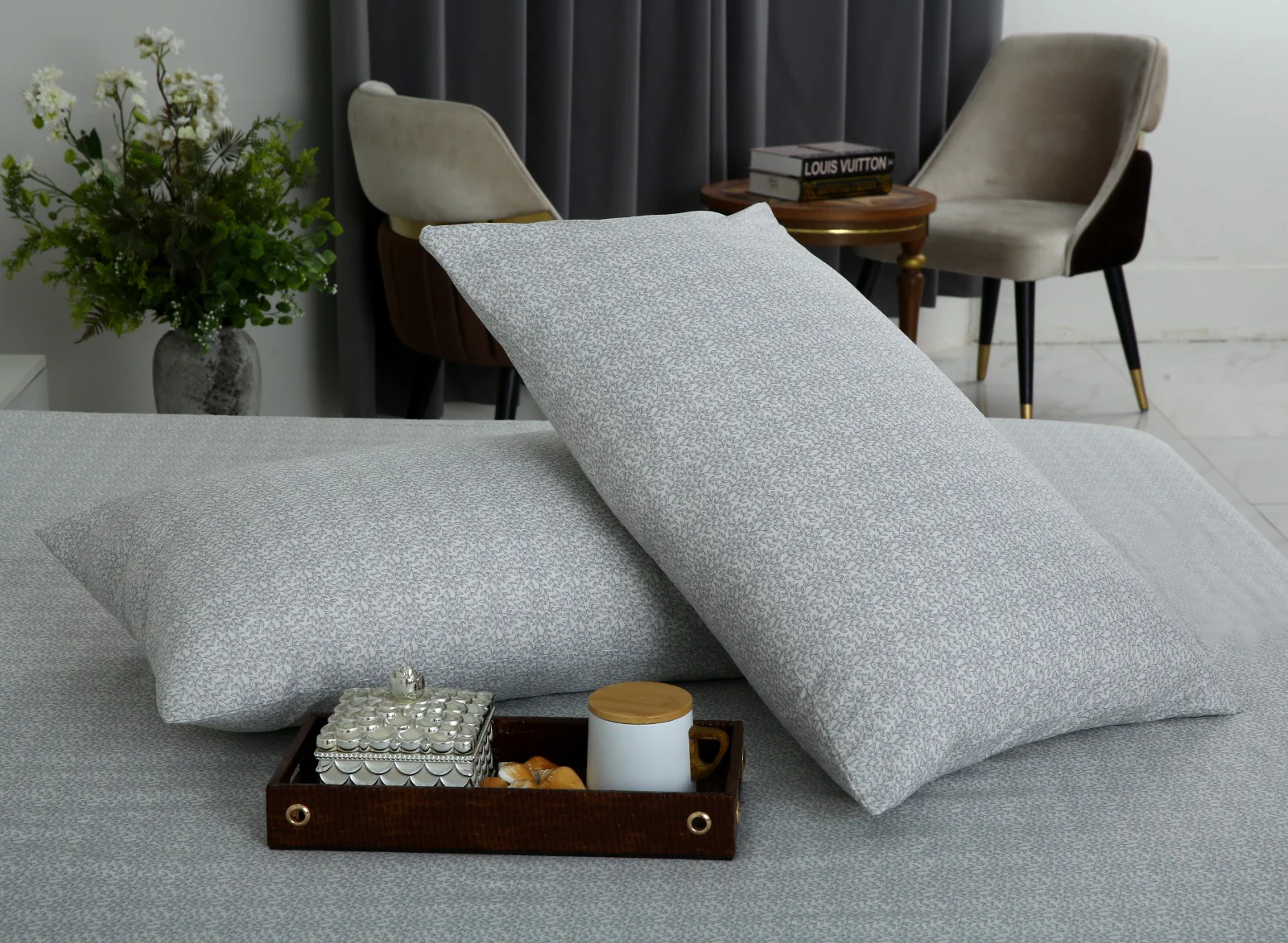 3 PCs Double Bed Sheet With Same Packing- Twilight Buds - Image 6