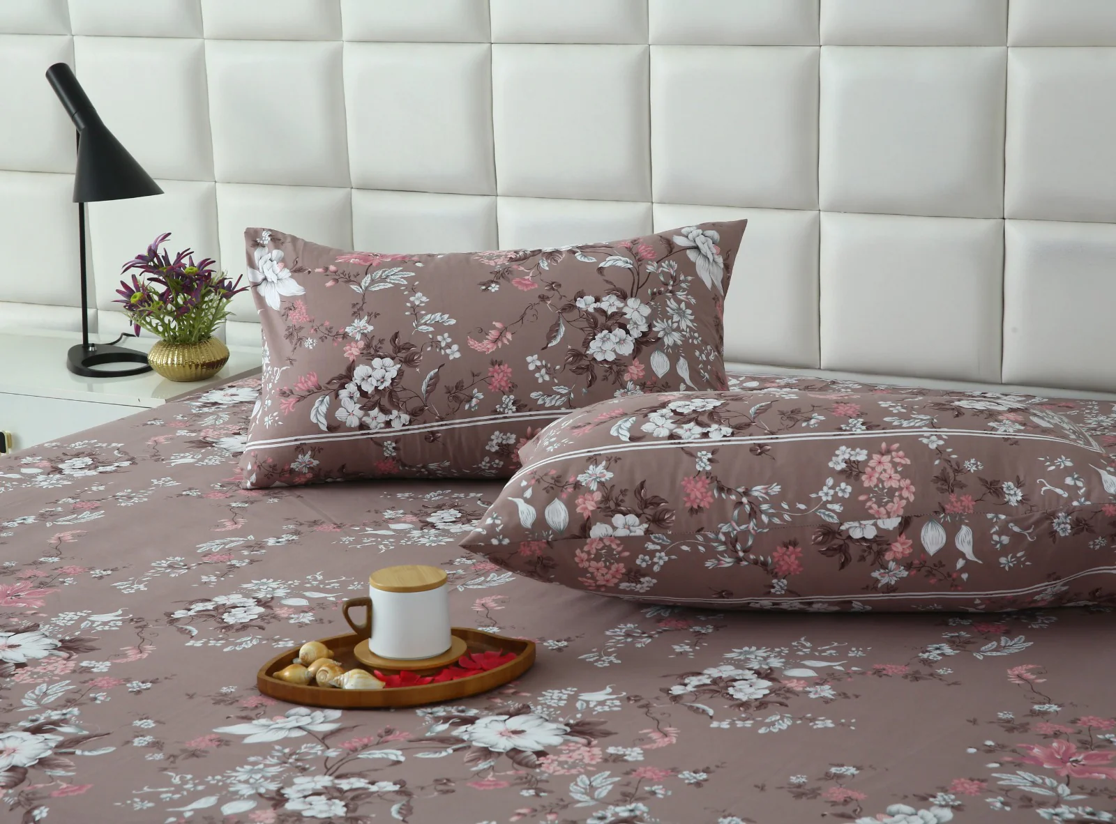 3 PCs Double Bed Sheet With Same Packing- White Nector - Image 4