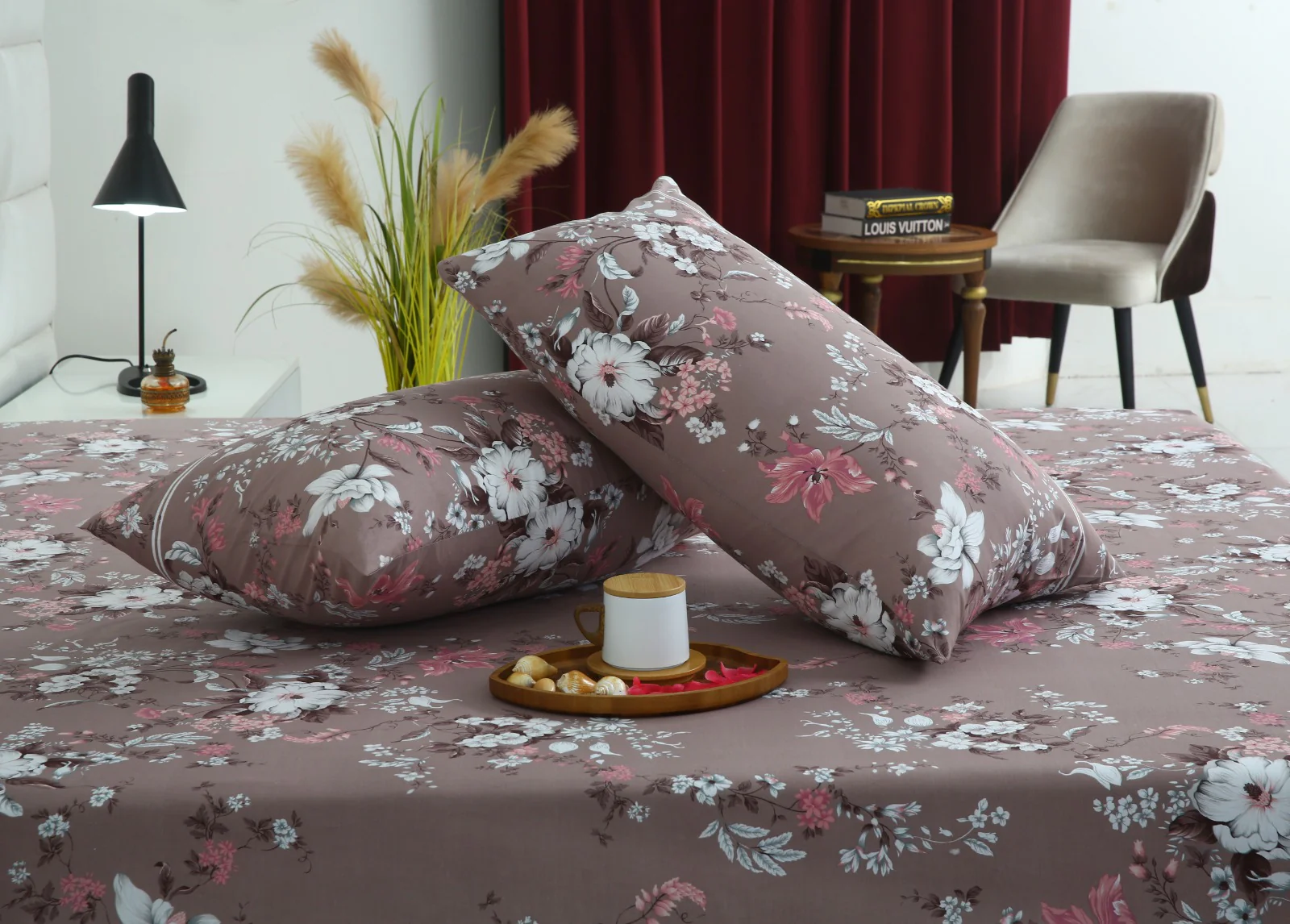 3 PCs Double Bed Sheet With Same Packing- White Nector - Image 8