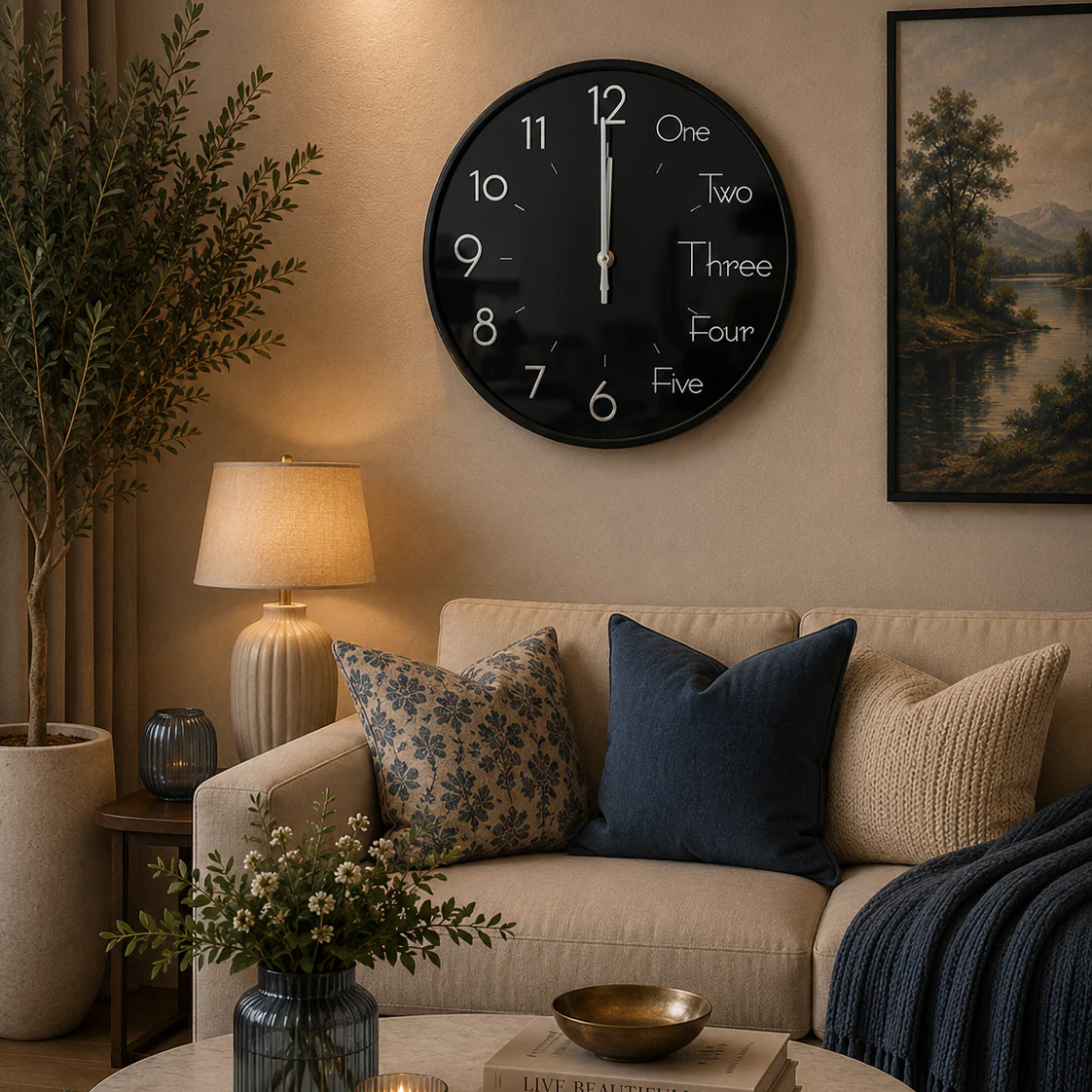 30CM Wall Clock- (SA2311-10) Black