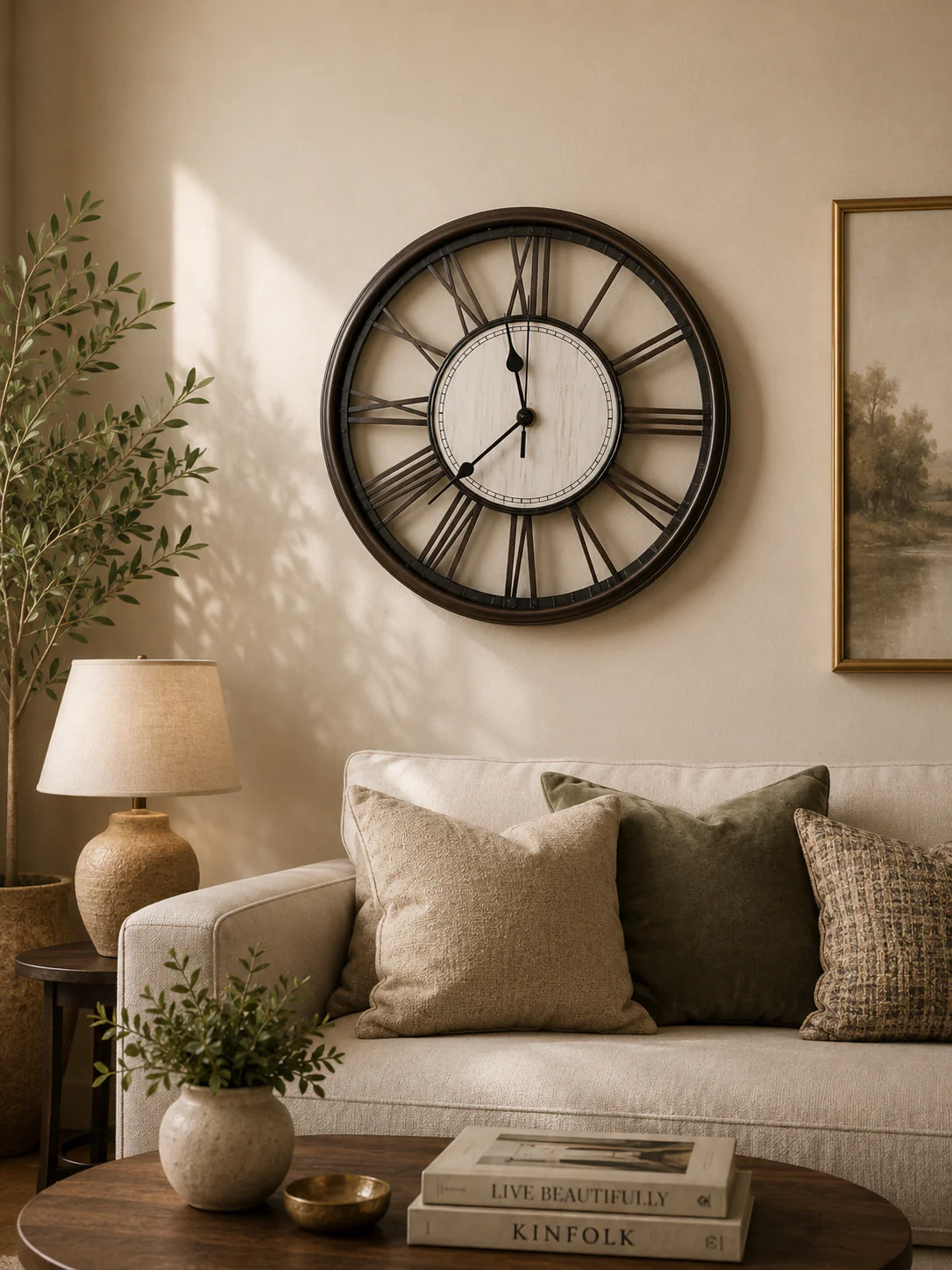 30CM Wall Clock- (SA2405-179) COFFEE - Image 2