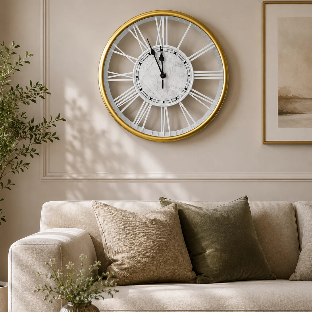 30CM Wall Clock- (SA2405-179) GOLDEN