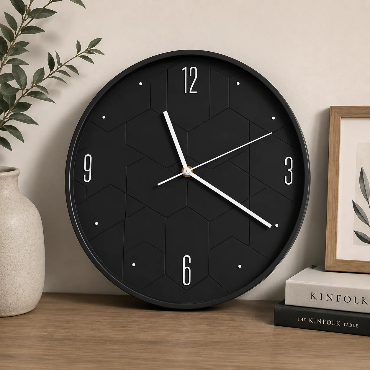 30CM Wall Clock- (SA2405-205) Black