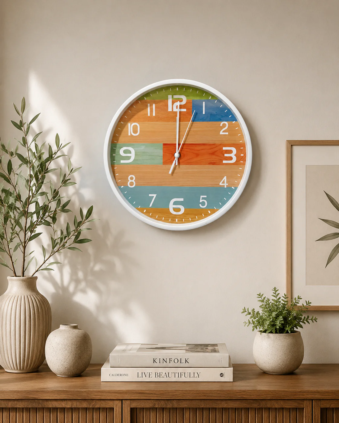 30CM Wall Clock- (SA2405-221) MULTI - Image 2
