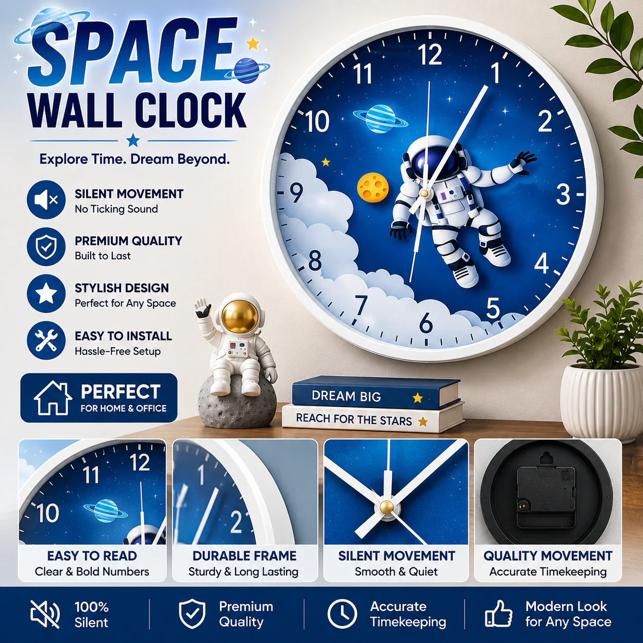 30CM Wall Clock- (SA2405-223) A