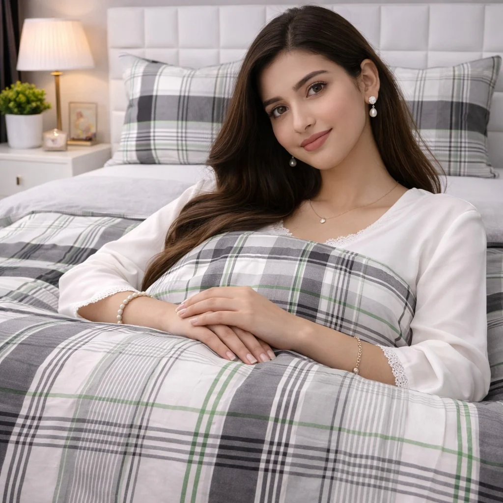 3PCs Double Duvet Cover- Melvern - Image 3