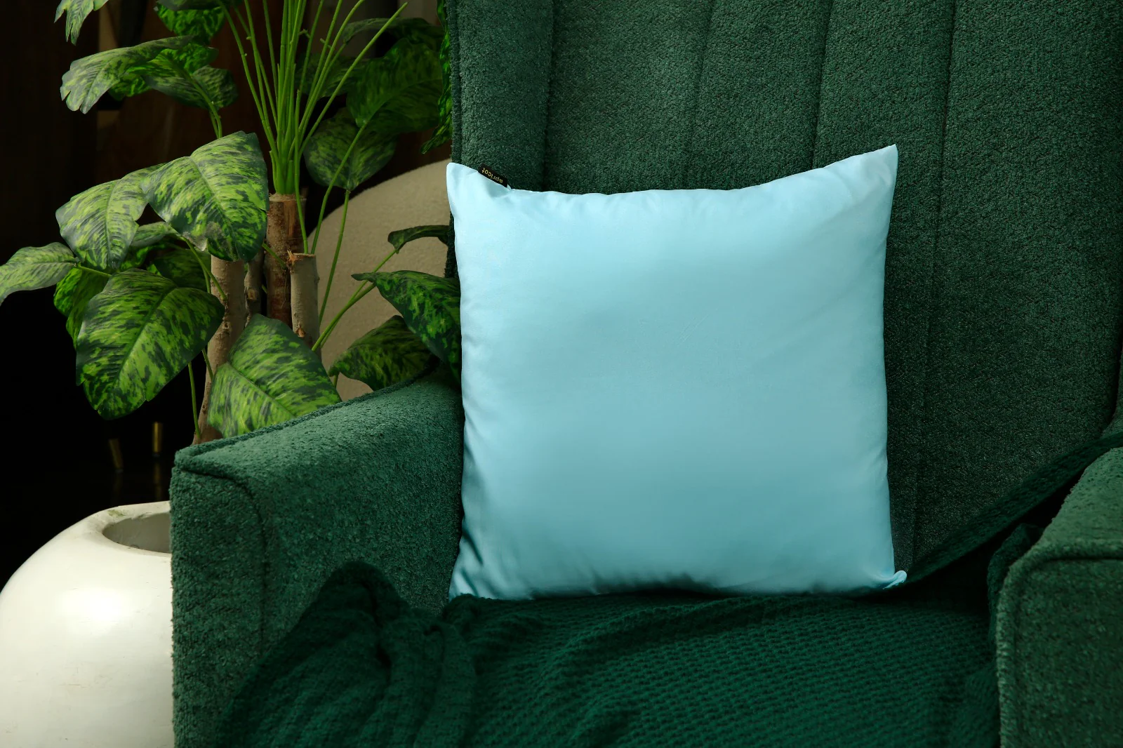 4 PCs Digital Printed Cotton Cushions-Ocean Blue - Image 7