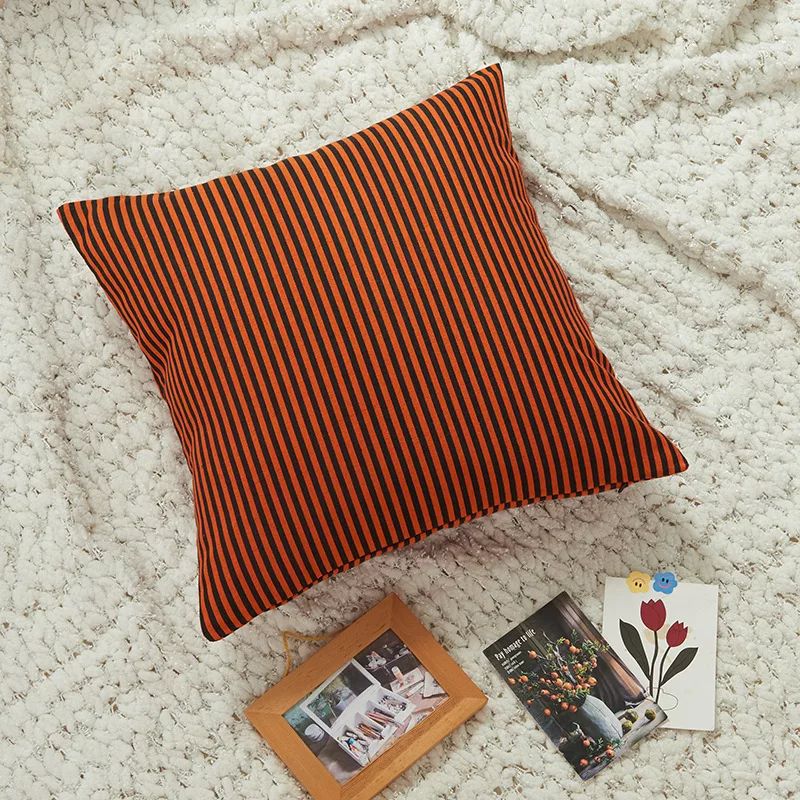 4 PCs Digital Printed Cotton Cushions-Slush Check - Image 3