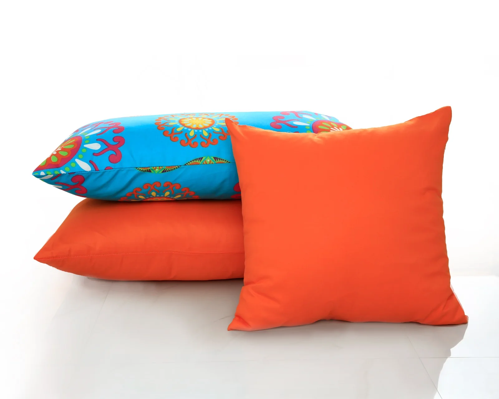 5 PCs Single Comforter Set-(15191)Turquoise Flower - Image 4
