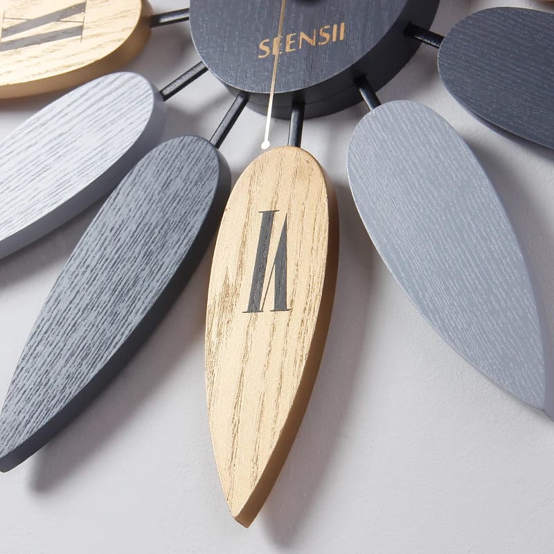 50CM Leave Shape Wall Clock - Image 4