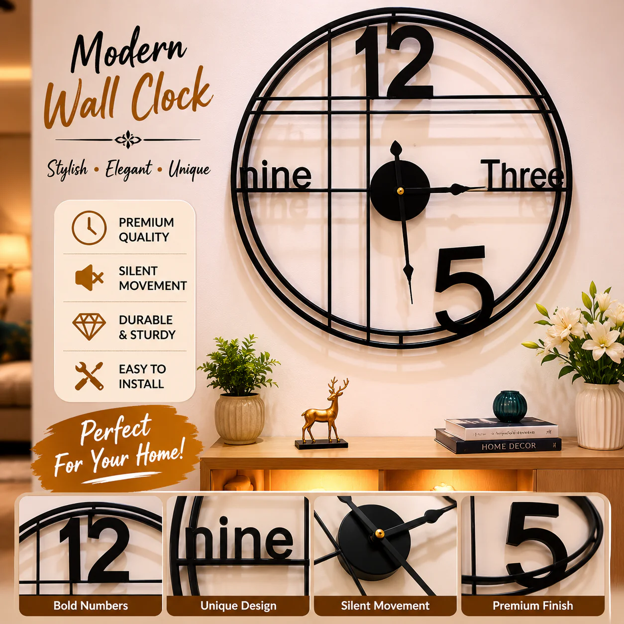 50cm Wall Clock-SA2405-207