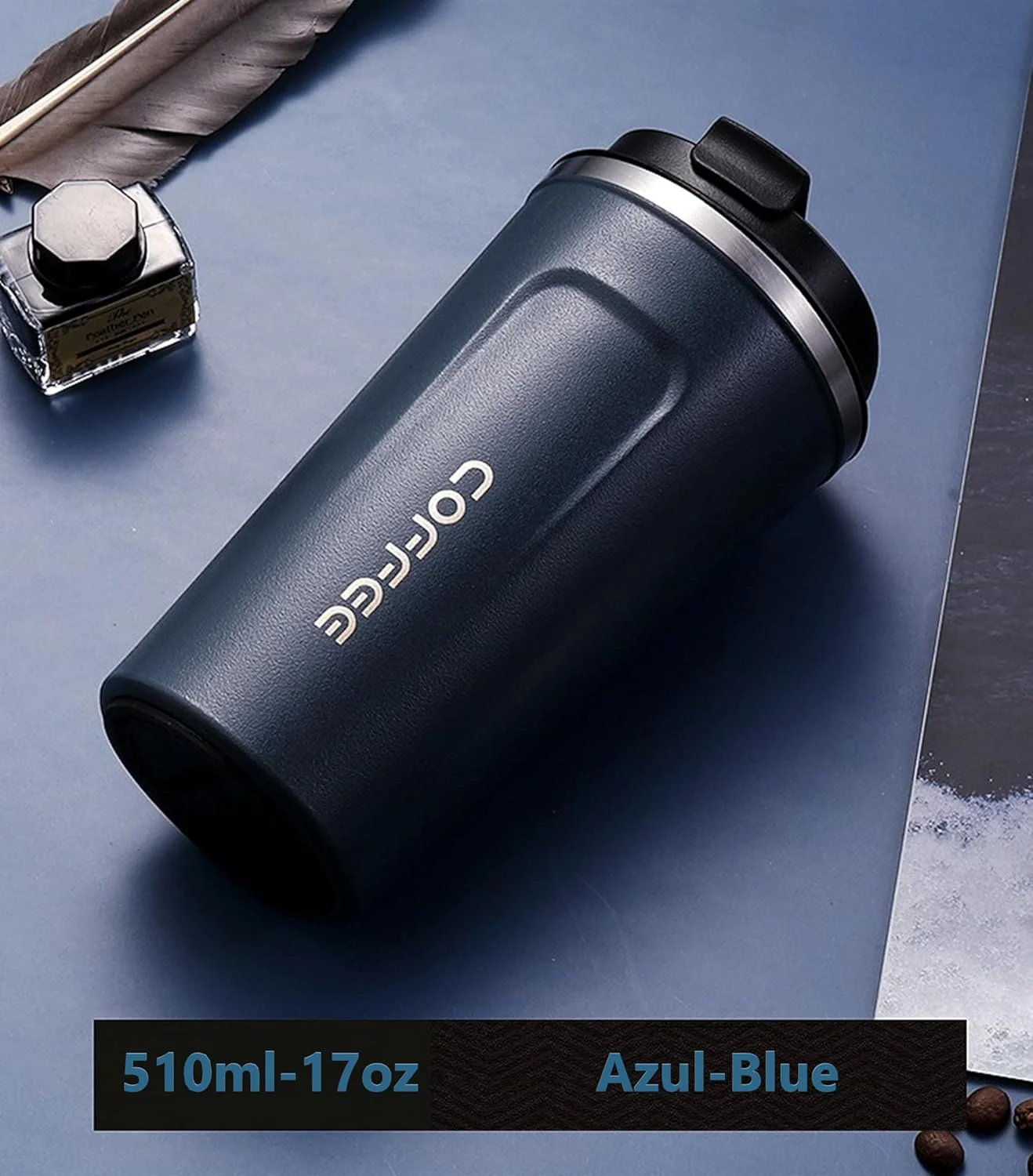510ML Thermo Coffee Mug with Hermetic Temperature (SA2510-074)Azul Blue - Image 13