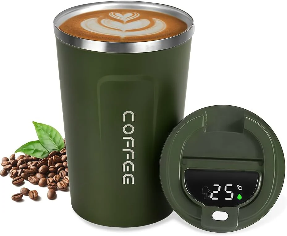 510ML Thermo Coffee Mug with Hermetic Temperature (SA2510-074)Olive