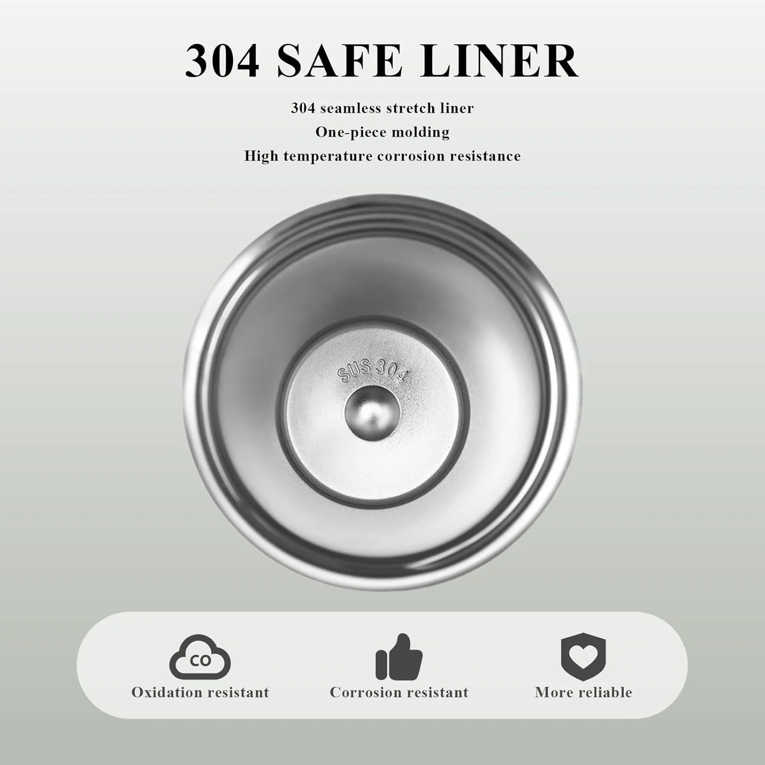 510ML Thermo Coffee Mug with Hermetic Temperature (SA2510-074)Olive - Image 5