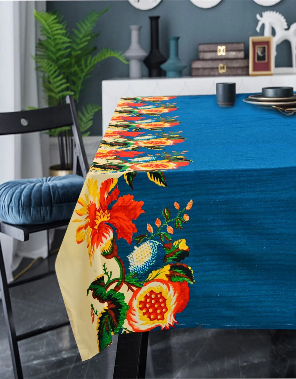 6 & 8 Seater Digital Printed Table Cover(3836)-TB14 - Image 2
