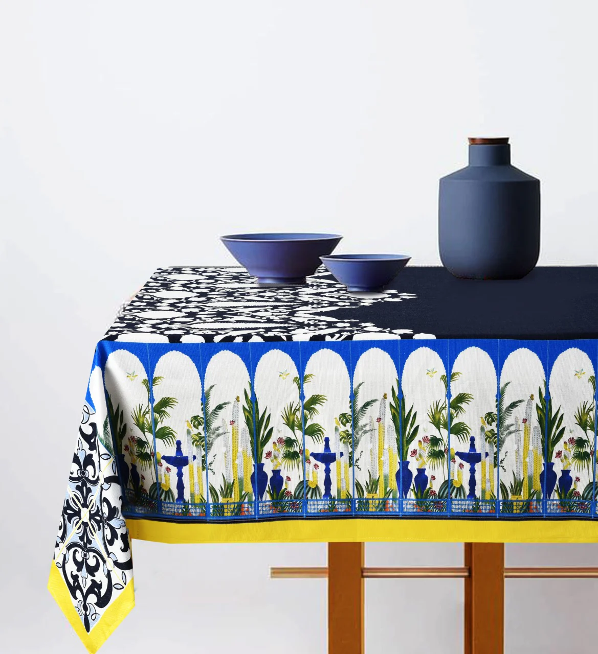 6 & 8 Seater Digital Printed Table Cover(5081)-TB56 - Image 2