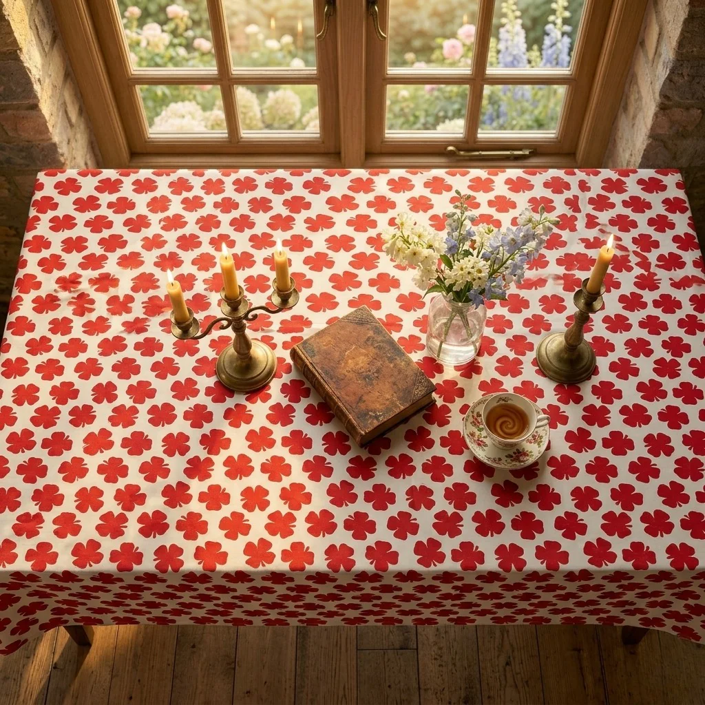 6 & 8 Seater Digital Printed Table Cover-TB58 - Image 2