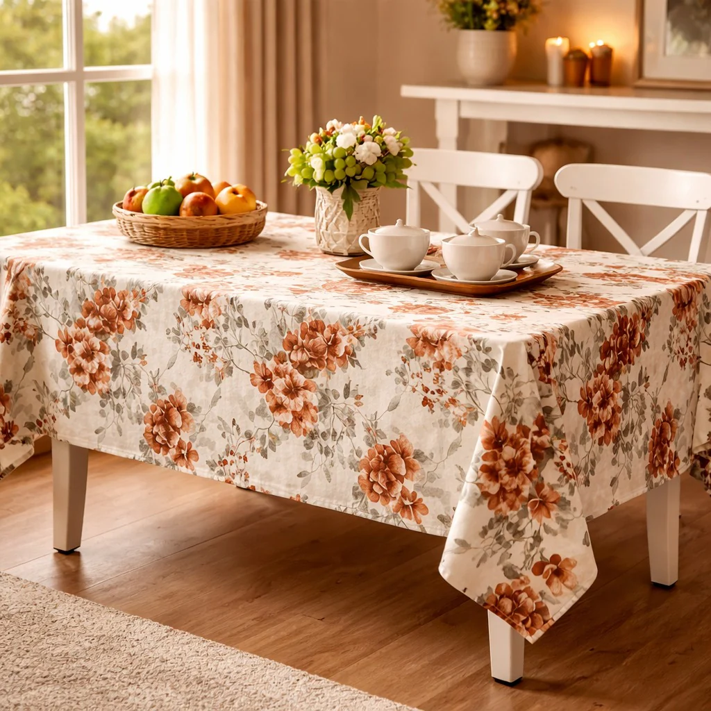 6 & 8 Seater Digital Printed Table Cover-TB60