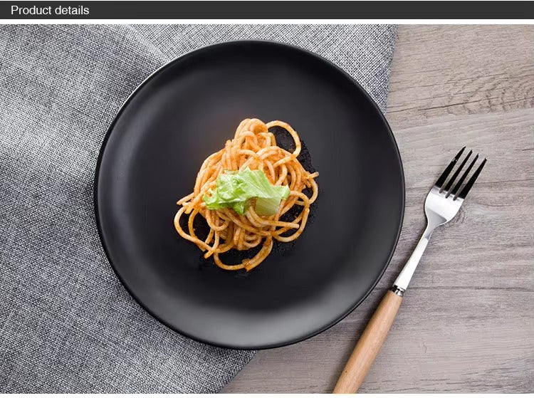 6 Creative Dining Plates-Black - Image 5