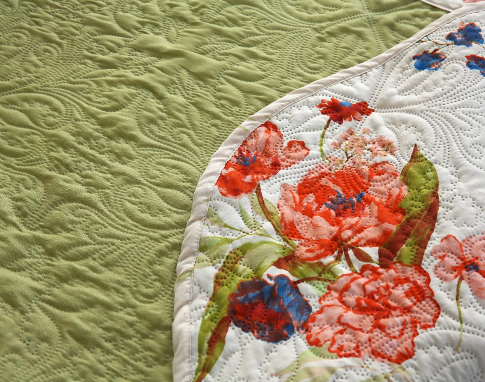6 PCs Bed Spread Set- Cosmic Bloom - Image 8