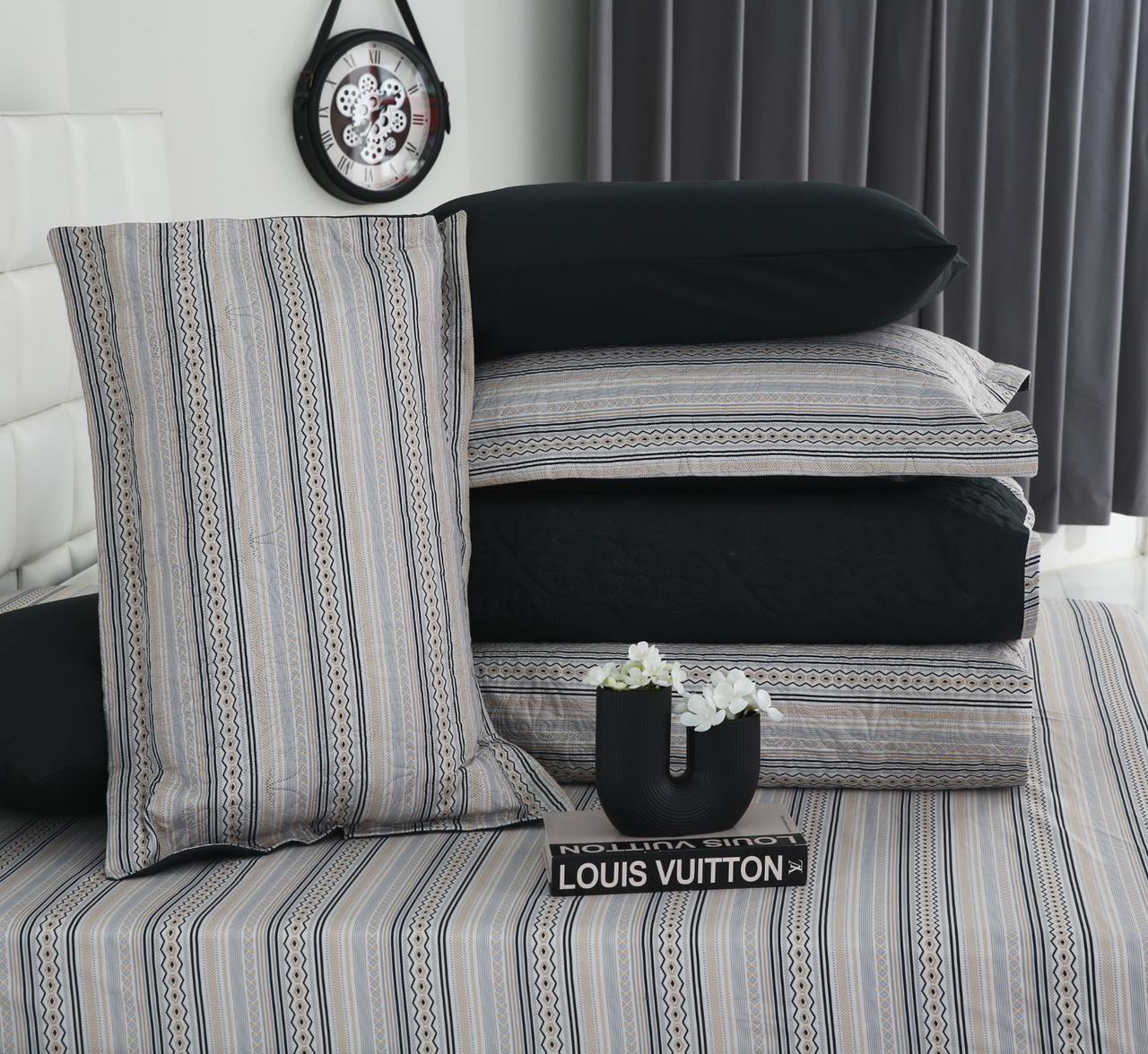 6 PCs Bed Spread Set- Slate - Image 11