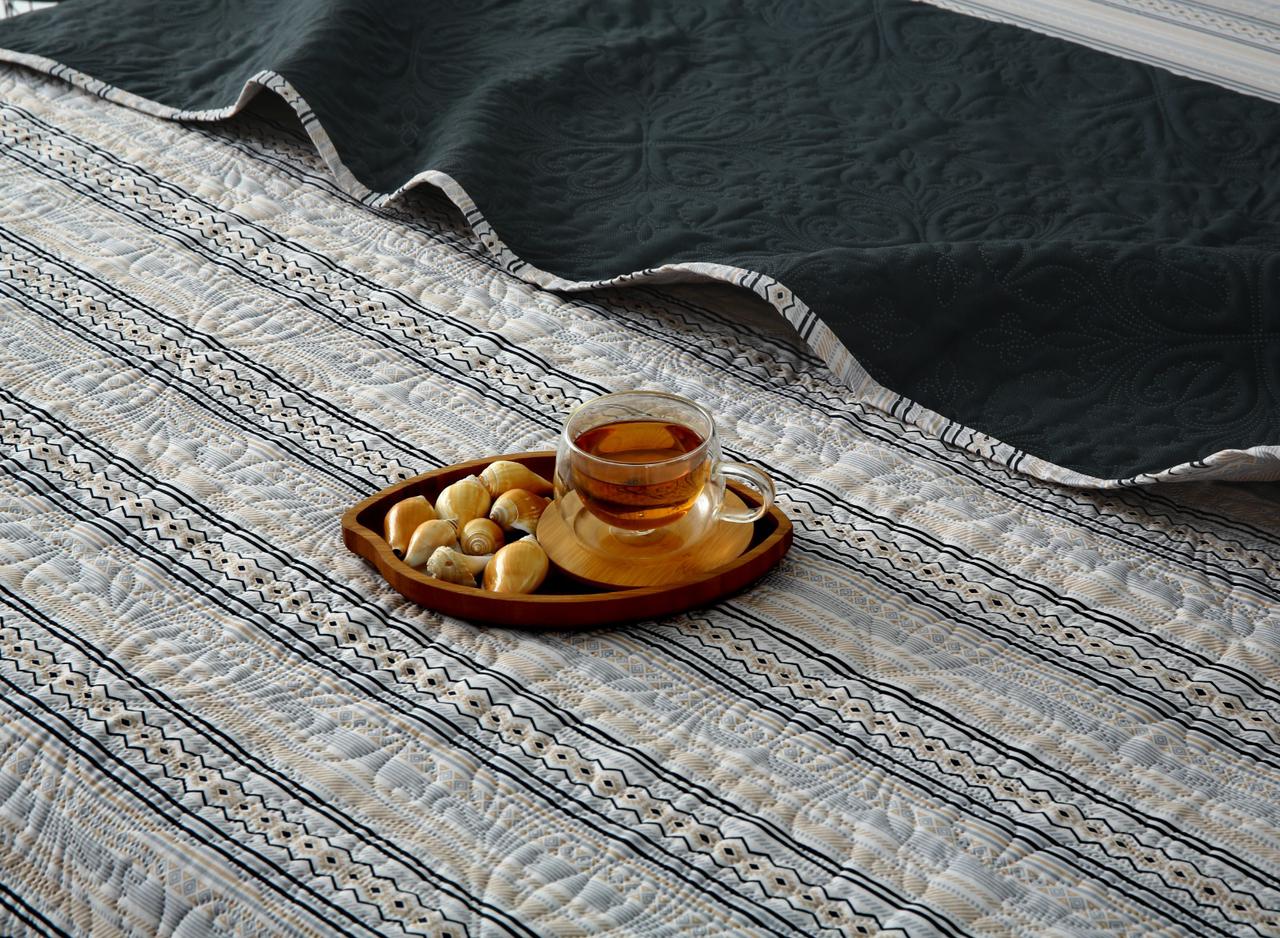6 PCs Bed Spread Set- Slate - Image 13