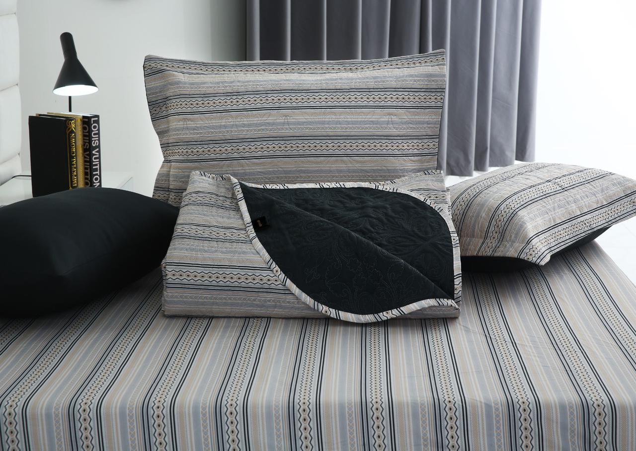 6 PCs Bed Spread Set- Slate - Image 8