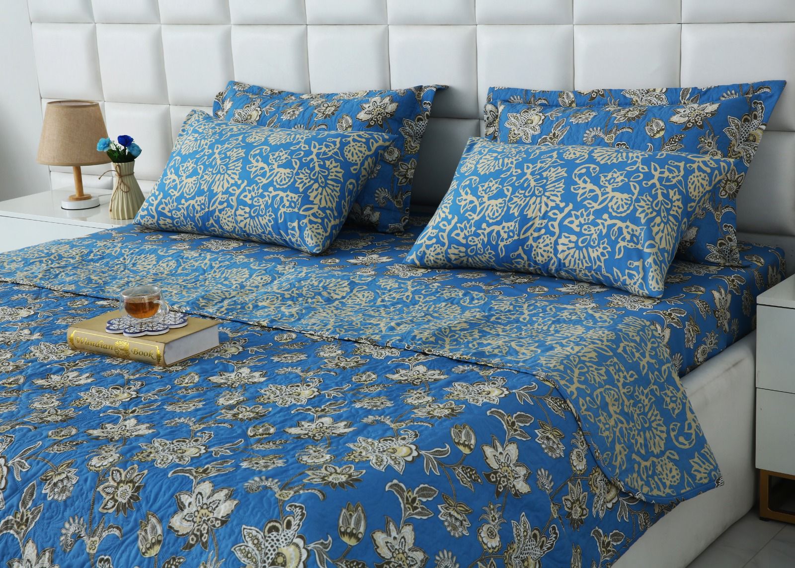 6 PCs Bed Spread Set- Vintage Chinese - Image 7