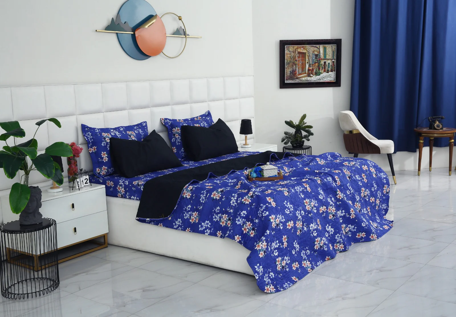 6 PCs Printed Bed Spread Set-Phlox - Image 11