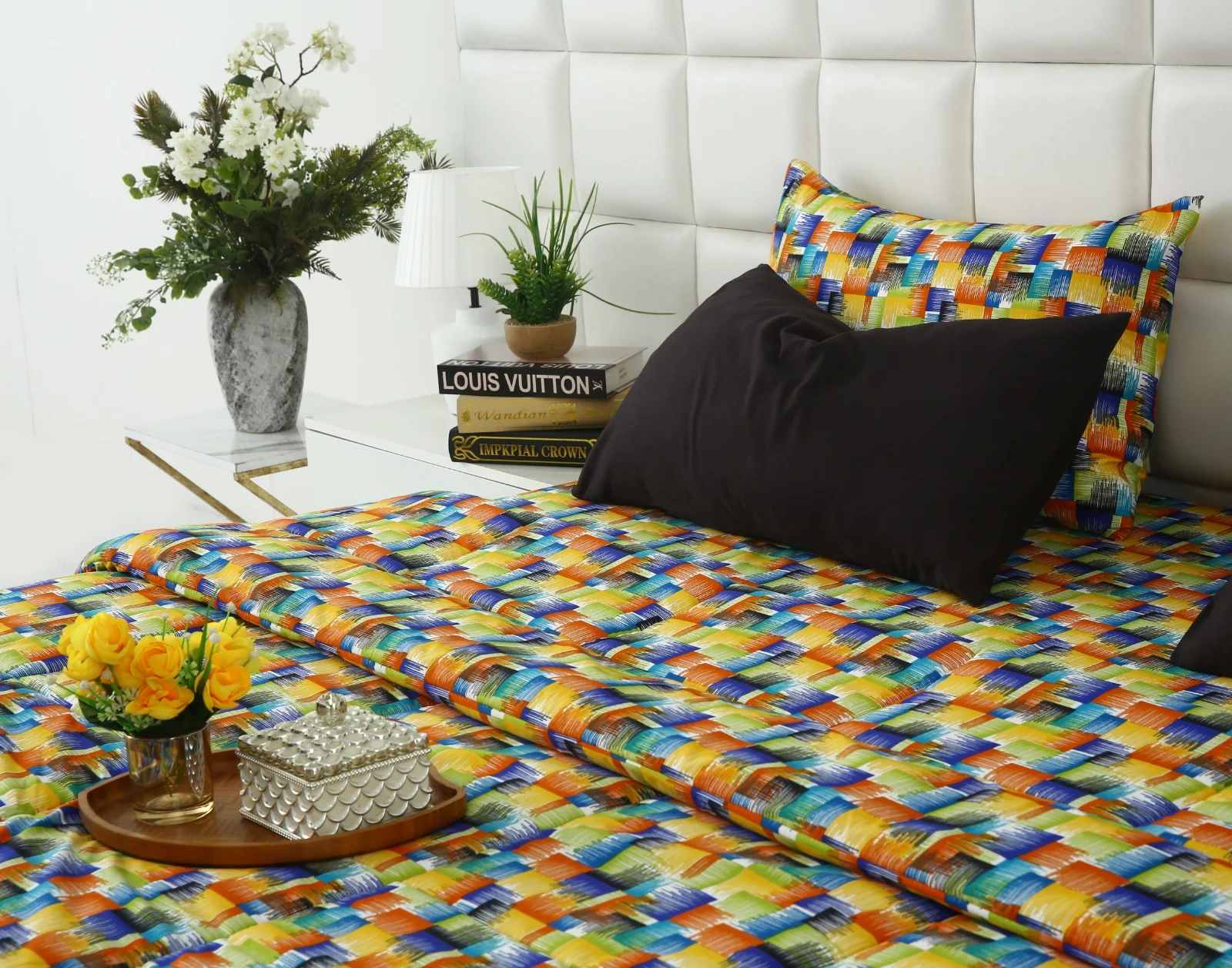6 PCs Summer Comforter Set-Coral Rush - Image 6