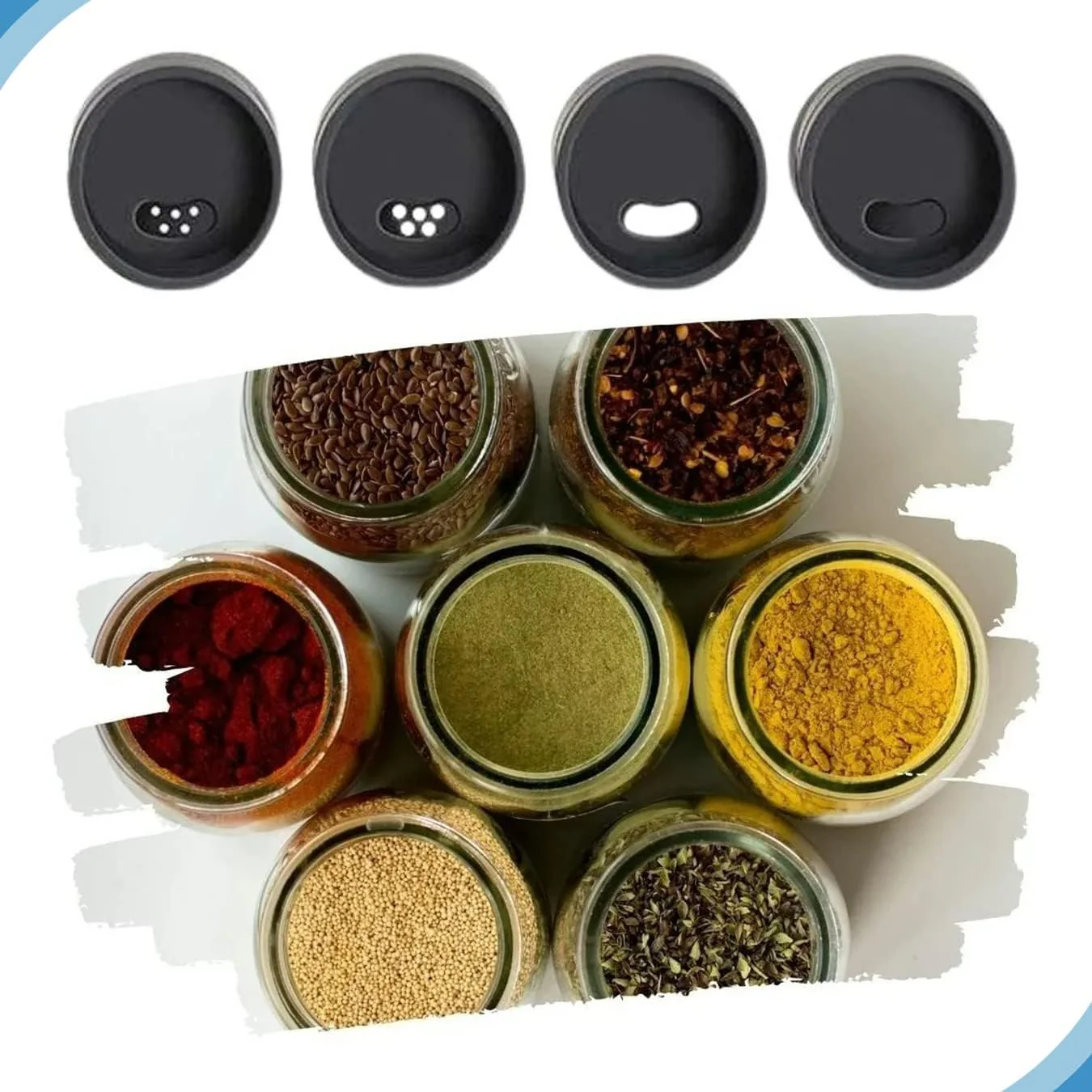 6PCS Rotatable Spice Jar-SA 2411-50 - Image 7