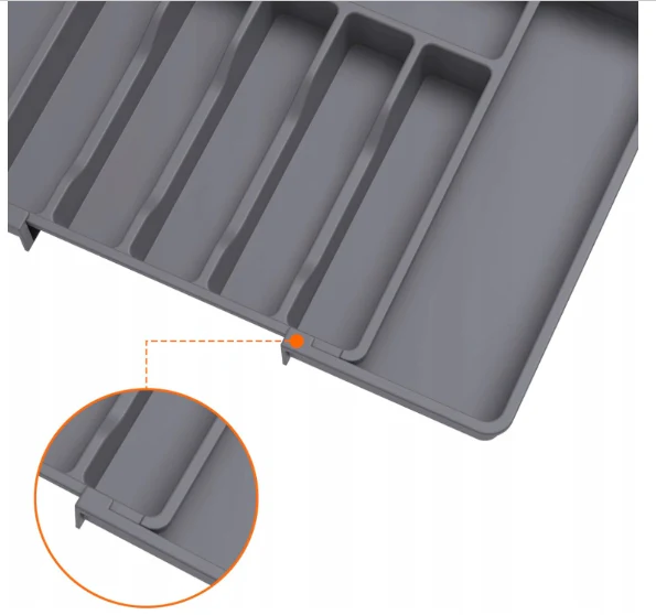 8 Compartments Extended Cutlery Utensil Adjustable Tray (SA2510-071) - Image 6