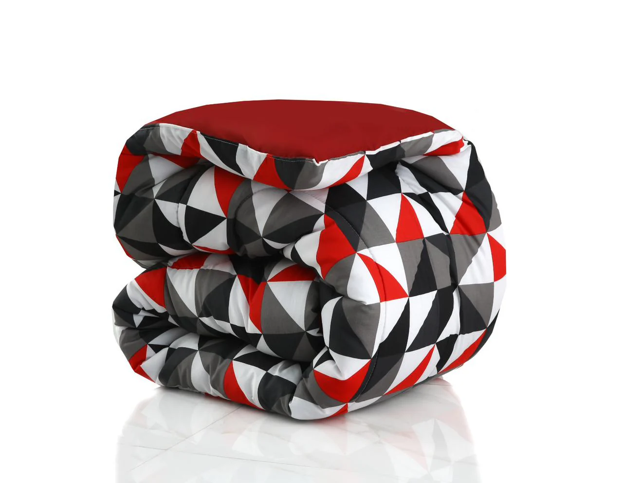 8 PCs Winter Razai Set-Abstract Geometric - Image 10
