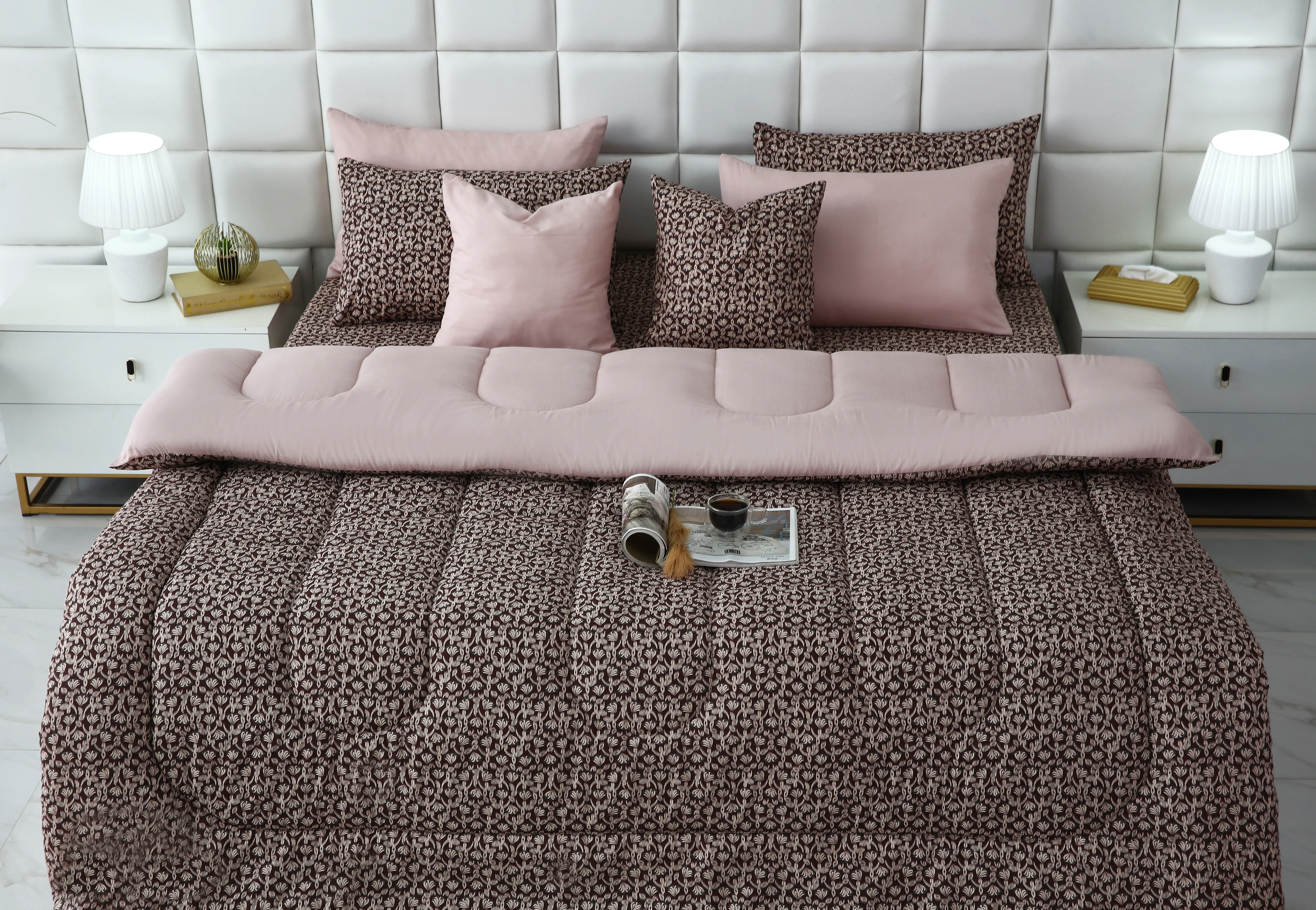 8 PCs Winter Razai SetCoral Reef - Image 7