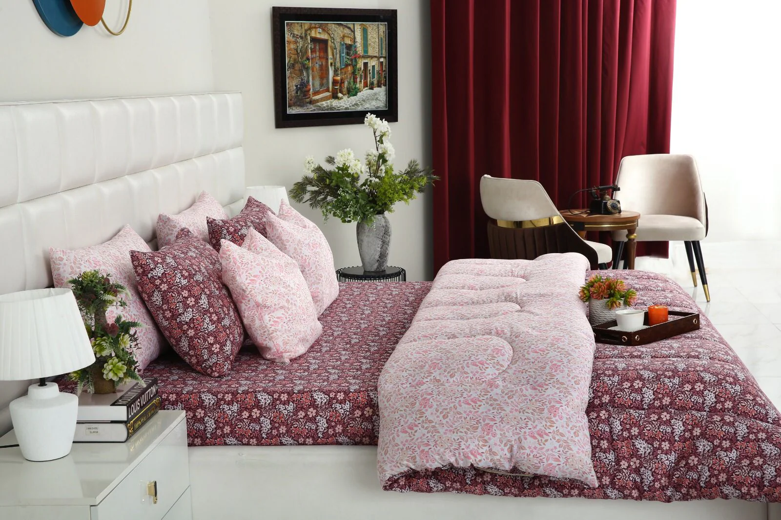 8 PCs Winter Razai Set-Daisy Day - Image 8