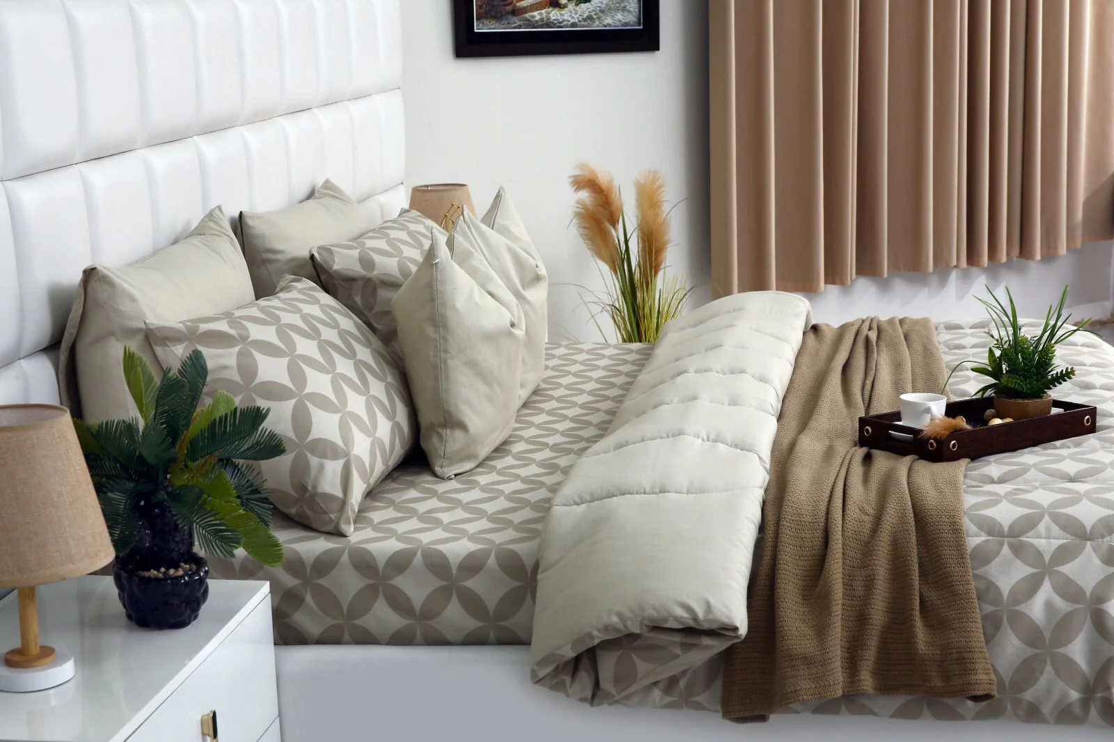 8 PCs Winter Razai Set-Russet - Image 15