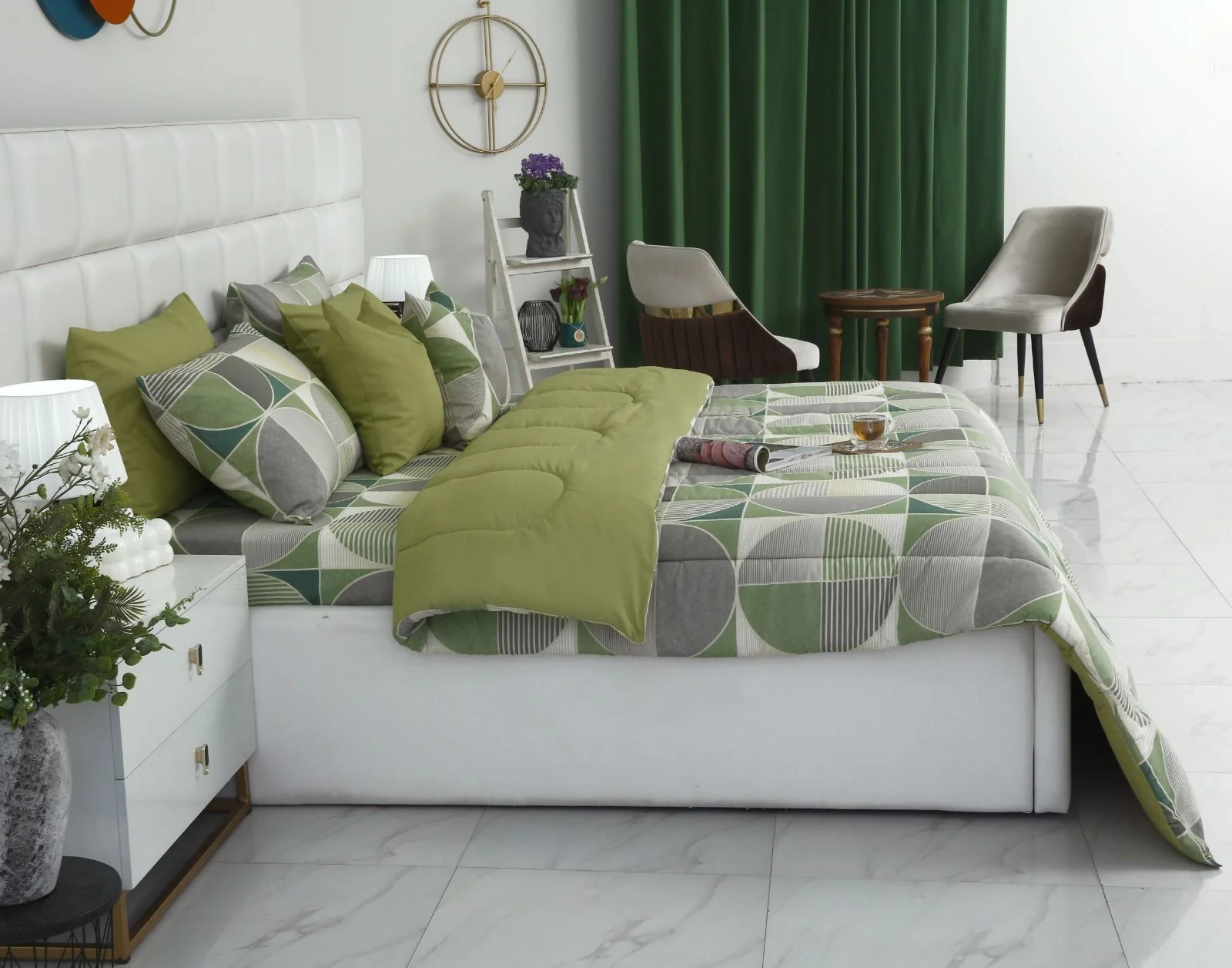 8 PCs Winter Razai Set-Neo Abstract - Image 6