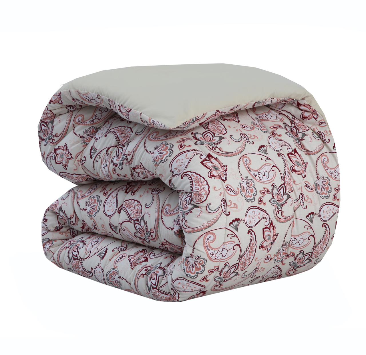 8 PCs Winter Razai Set-Pink Paisley - Image 3