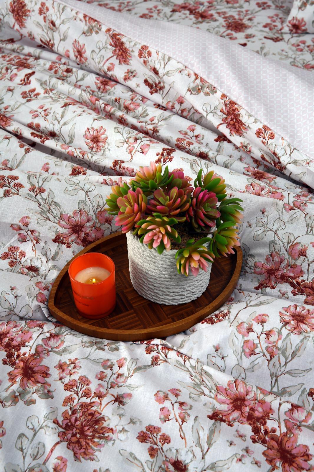 8PCs Duvet Cover Pastel Botanical - Image 9